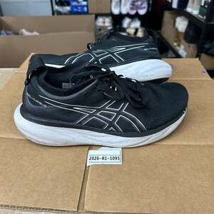 ASICS GEL-NIMBUS 25 Black/White Running Shoes | Women's 10 | Pre-Owned - Good